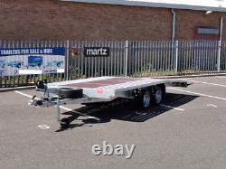 Transporteur de voitures JUPITER 4,5 m x 2,1 m Double essieu 14,9 x 6,10 pi Beavertail PTC 2700 kg