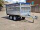Twin Axle Car Trailer Double Caged Sides 8'7 X 4'8 750 Kg Gvw