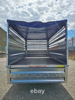 Twin Axle Car Trailer Double Caged Sides 8'7 X 4'8 750 KG Gvw