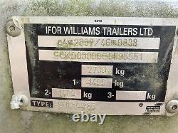 Twin Axle Gd85 Ipour Williams Remorque