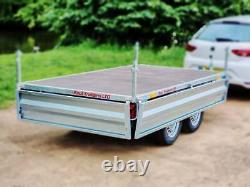 Twin Axle Trailer Flat Bed 2,61m X 1,44m 750 KG Gvw