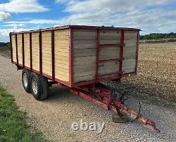 Tye 10 Tonne Twin Axle Remorque Avec Chute De Grain, Essieu Jumelé