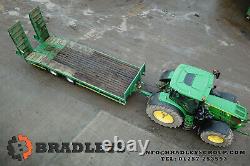 Utilisé Bradleys Low Loader Twin Commerical Essieux 25ton Carry Plant Tractor Trailer