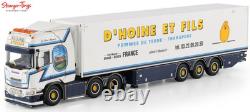 WSI Scania R Highline CR20H 6x2 à double essieu directeur avec remorque frigorifique à 3 essieux D'Hoine 150