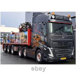 WSi 150 Échelle Volvo FH5 Globetrotter 6x2 Double Direction Remorque en Brique 3 Essieux Ston